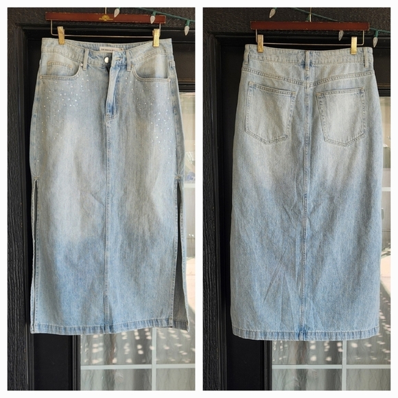 Rebecca Minkoff JEAN SKIRT‎ - Picture 2 of 2